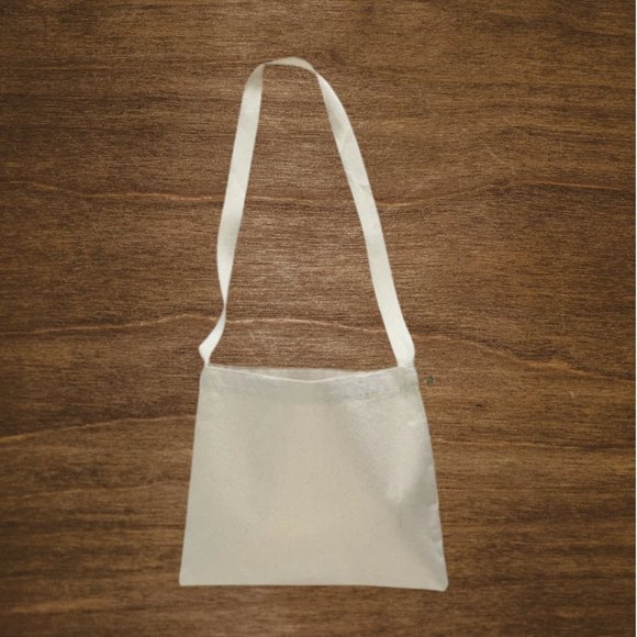 Flipflop Life Cotton Canvas Crossbody Messenger Tote Bag with Long Strap - Picture 7 of 7